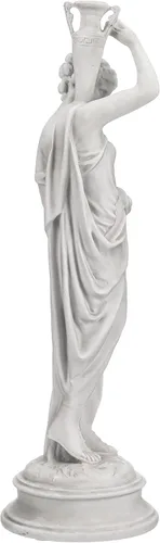 Vista 8 de Design Toscano Dione the Divine Greek Water Woman - Estatua de jardín para interiores y exteriores, tamaño mediano, 22 pulgadas de alto, resina