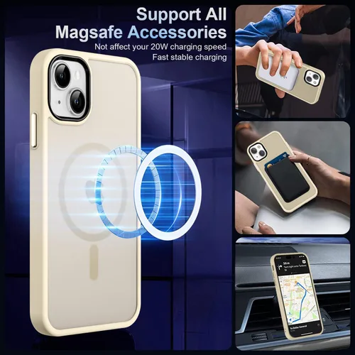 Vista 735 de MOCCA - Funda magnética resistente para iPhone XR de 6.1 pulgadas, compatible con MagSafe, funda con protección contra caídas de grado militar