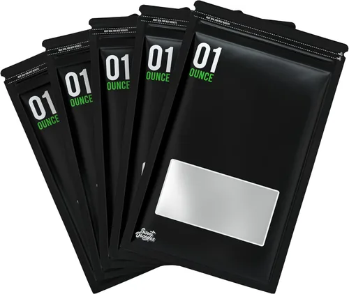 Vista 3 de Sweet Decades Bolsas de 1 onza – Paquete de 50 bolsas de almacenamiento y curado de bloqueo y sellado, sellables con calor, 6 x 9.8 x 3.15 pulgadas