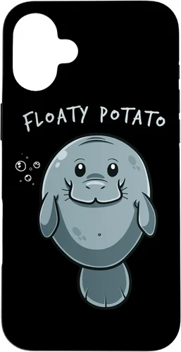 Vista 23 de Flaoty Potato Manatee Funny Manati Manatee Chubby Mermaid Case for iPhone 17