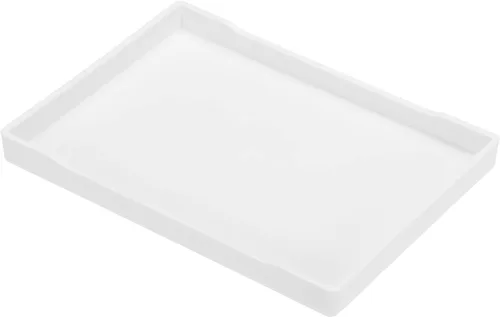 Vista 11 de PATIKIL Bandeja de comida rápida de 8 x 4, bandeja rectangular reutilizable reciclable multiusos para restaurante, cocina en casa, color negro