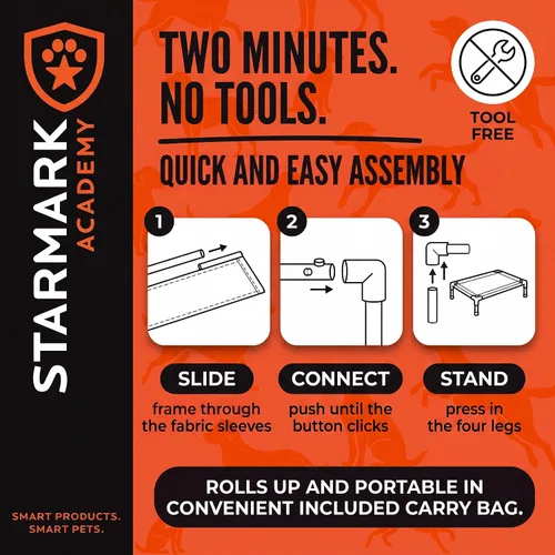 Vista 4 de Starmark Dog Zone Cama XL Carbón vegetal