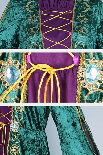 Vista 5 de Disfraz de Winifred Sanderson para adultos vestido de bruja para cosplay y Halloween