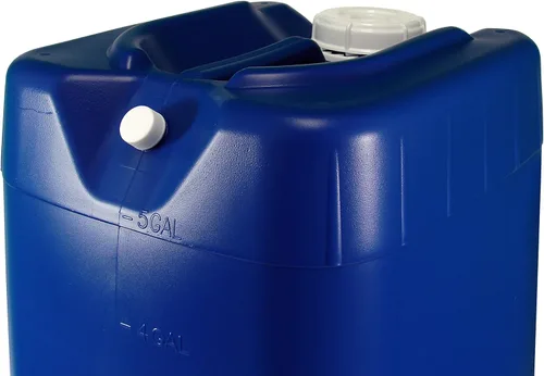 Vista 2 de Apiladores Samson de 5 galones, color azul, paquete de 8 (40 galones), kit de almacenamiento de agua de emergencia, ¡nuevo! - En caja. Incluye 1