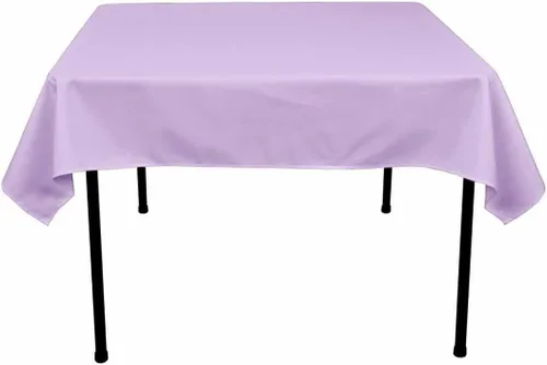 Vista 27 de Mantel cuadrado de poliéster 72"x72" (azul Acqua)