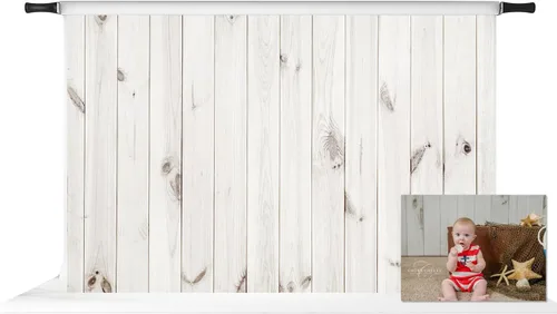 Vista 17 de Kate 2.1x1.5m Telón de fondo de madera para fotografía Vintage Marrón Retro Shiplap Foto Fondo de fiesta Rústico para fotografía Características