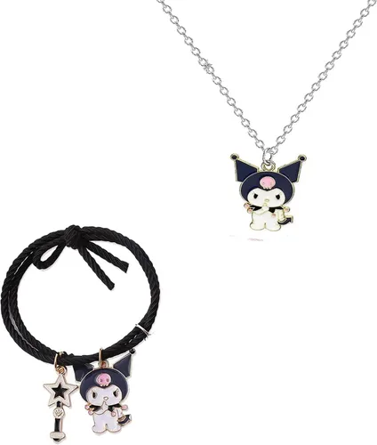 Vista 4 de My melody Accessories - Diadema con llavero kuromii, Cinnamorolll Stuff - Accesorios lindos para niñas de anime