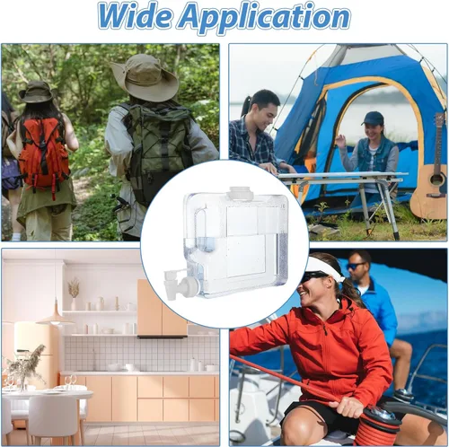 Vista 7 de JMIATRY 2 paquetes de dispensador de agua para refrigerador de 0.79 galones/3 litros dispensador de bebidas de plástico para refrigerador recipiente