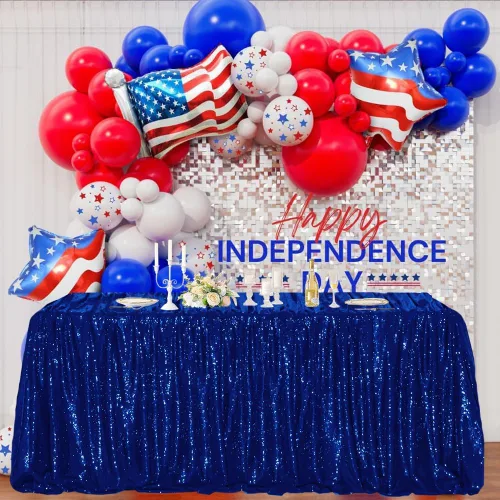 Vista 56 de Manteles redondos de lentejuelas negros para fiestas, de 121,9 cm, mantel redondo de purpurina ajustado, pequeño, lindo y dulce, para boda