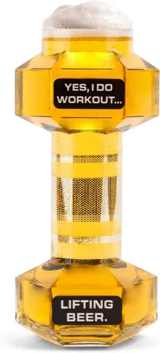 Vista 6 de BigMouth Inc. The Dumbbell - Vaso de cerveza novedoso, 24 onzas