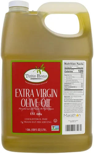 Vista 3 de Tutto Bene Aceite de oliva virgen extra, 128 onzas (1 galón), 128 onzas líquidas (paquete de 1)