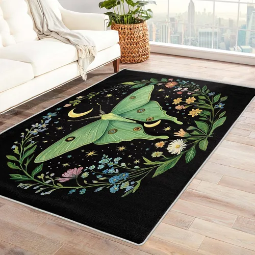 Vista 8 de Alfombra de abeja, alfombra de 2 x 3, alfombras de flores de abeja para entrada y dormitorio, alfombra de área pequeña, alfombra de área pequeña