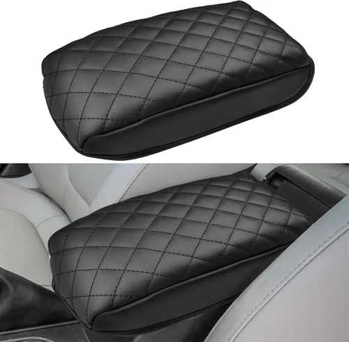 Vista 11 de INTGET Funda de reposabrazos de consola central para accesorios de VW Volkswagen Jetta 2012 2013 2014 2015 2016 20172018 Cojín de apoyo para el Negro