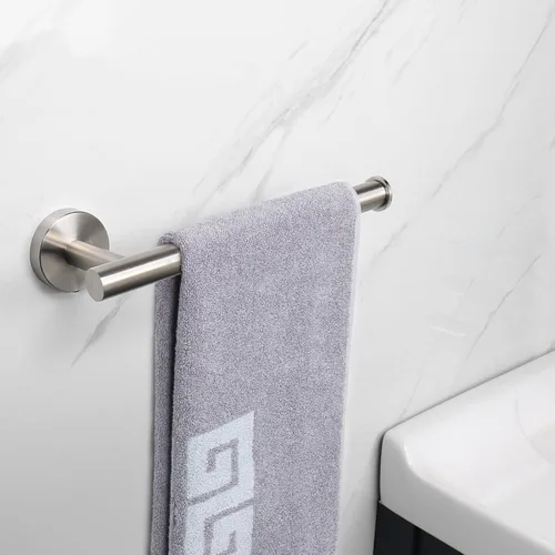 Vista 8 de NearMoon Soporte para Toalla de Mano/Anillo para Toalla, Barra de Toalla de Mano de Acero Inoxidable Gruesa para Baño, Porta Toalla Montado