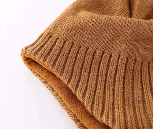 Vista 6 de Home Prefer Gorro de punto de vellón para niños y niñas, gorro de invierno para niños pequeños
