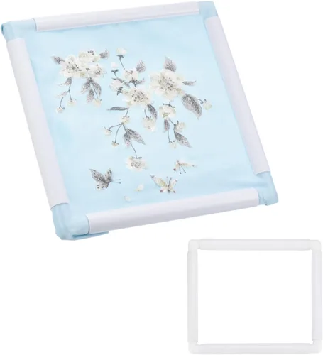 Vista 22 de PATIKIL Aros de bordado, marco universal de aro para bordar, reutilizable, cuadrado, rectangular, de plástico, para manualidades, costura