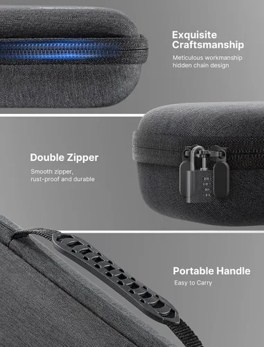 Vista 7 de JSAUX Funda de transporte compatible con cubierta de vapor, funda rígida protectora para transporte con cargador integrado y estación