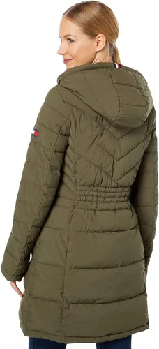 Vista 2 de Tommy Hilfiger Chaqueta larga con capucha para mujer