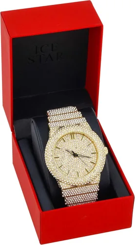 Vista 7 de ICE STAR Reloj de diamantes completamente incrustado para hombre, caja de 46mm