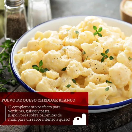 Vista 5 de Queso Cheddar Blanco en Polvo de Hoosier Hill Farm, 1 Libra (Paquete de 1)