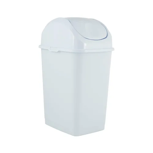 Vista 15 de Superio Mini tacho de basura de escritorio con tapa superior giratoria, contenedor de basura portátil de plástico para encimera, escritorio