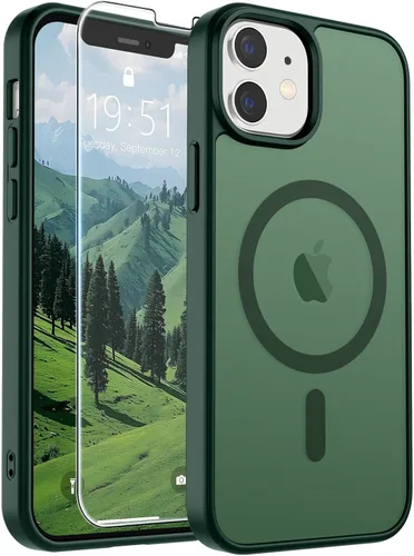 Vista 149 de SUPFINE Funda magnética para iPhone SE 2022 (3ª)/2020 (2ª), iPhone 8 (compatible con MagSafe) (protección contra caídas de grado militar), funda