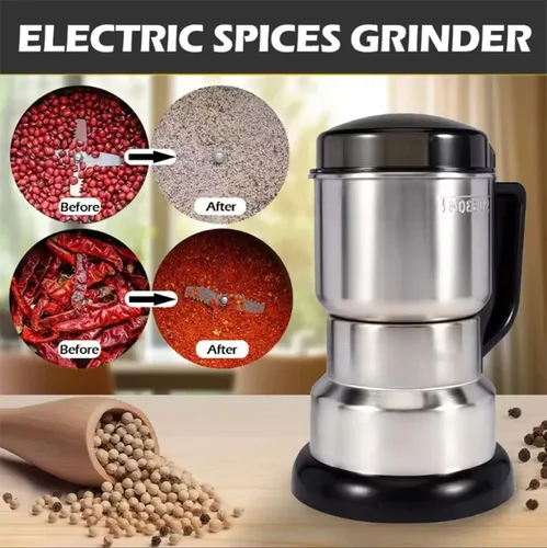 Vista 5 de Molinillo de café eléctrico, molinos de grano, Molinillo de especias eléctrico, Rectificadora de polvo pequeña para el hogar, Molinillo de hierbas