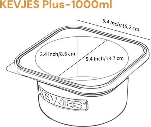 Vista 6 de PLUS-1000ml Caja de prueba de masa de pizza para pizza artesanal DIY, contenedores apilables de grado alimenticio de silicona con tapas. Apto
