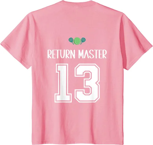 Vista 44 de Camiseta divertida del grupo de tenis de pádel para el equipo de pádel
