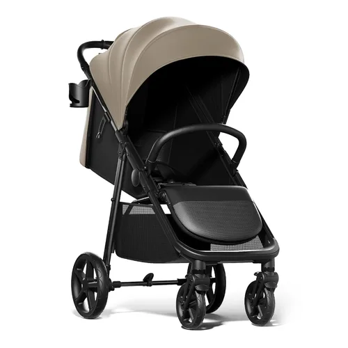 Vista 10 de Mompush Nova Cochecito de bebé para niños que gatean, bebés y recién nacidos Asiento espacioso y modo acostado Plegable con una sola mano, dosel