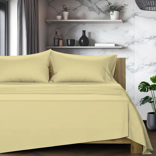 Vista 40 de TEXAS LINEN CO. Juego de 2 fundas de almohada 100% de algodón egipcio, tamaño estándar/Queen, fundas de almohada de lujo de alta serie color beige
