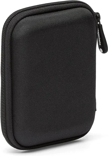Vista 3 de Amazon Basics Estuche de transporte de carcasa dura pequeña para disco duro externo My Passport Essential 1 paquete, Negro