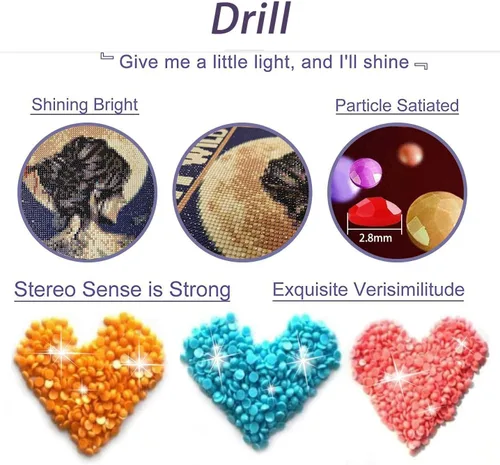 Vista 3 de Kits de pintura de diamantes de aviones para adultos, arte de diamantes 5D con diamantes, kit de pintura de bricolaje por números, regalos