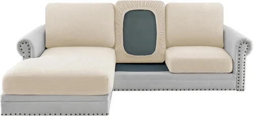 Vista 8 de H.VERSAILTEX Fundas de cojín individuales de jacquard superelásticas para sofá, protector de muebles, fundas antideslizantes suaves y gruesas