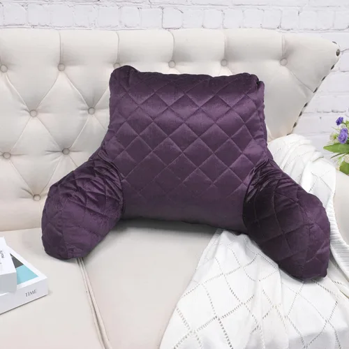 Vista 10 de Home Soft Things DO-IT-Yourself - Funda de almohada acolchada de terciopelo para lectura y relleno, respaldo para tumbona y reposabrazos