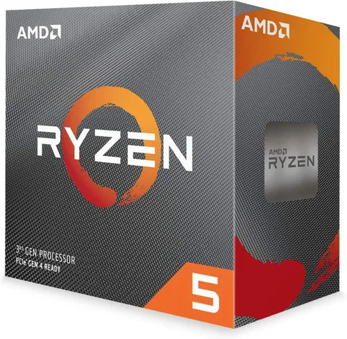 Vista 2 de Procesador AMD Ryzen 5 3600 de escritorio desbloqueado de 6 núcleos, 12 hilos con enfriador Wraith Spire