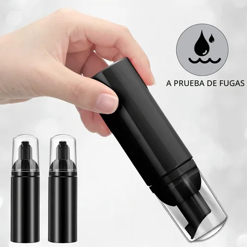 Vista 4 de Boao 70 botellas de bomba de espuma de 2 onzas rellenables, color negro