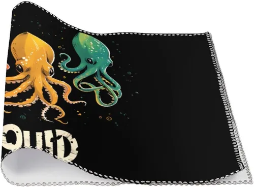 Vista 3 de Squid Squad Placemats Set of 6 Resistant Table Mats Washable Place Mats for Dinner Party Table Decoration