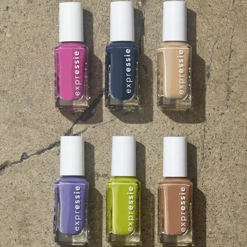 Vista 6 de essie Expressie - Esmalte de uñas marrón de secado rápido, Power Moves, vegano, Never Skip A Beat, 0.33 onzas líquidas
