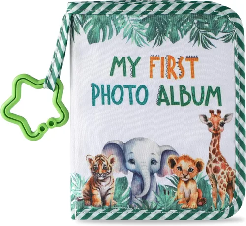 Vista 22 de Baby's My First Family Álbum Familiar Mi Primer Álbum de Fotos Suave Libro de Tela con Fotos Adventure Land My First Book of Photos Álbum