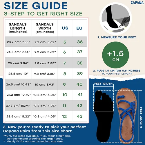 Vista 6 de Capana Sandalias planas tejidas para mujer, sandalias trenzadas con tiras, sandalias de playa para mujer, sandalias bohemias de cuerda, zapatos