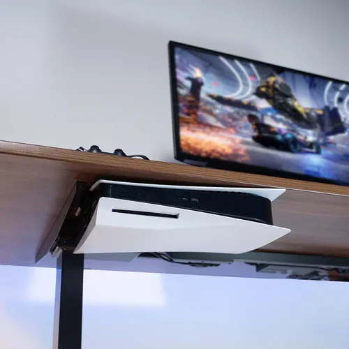 Vista 9 de VIVO Soporte de pared 2 en 1 y debajo del escritorio diseñado para consola de juegos PS5 Playstation 5 Standard y edición digital pantalla de pared