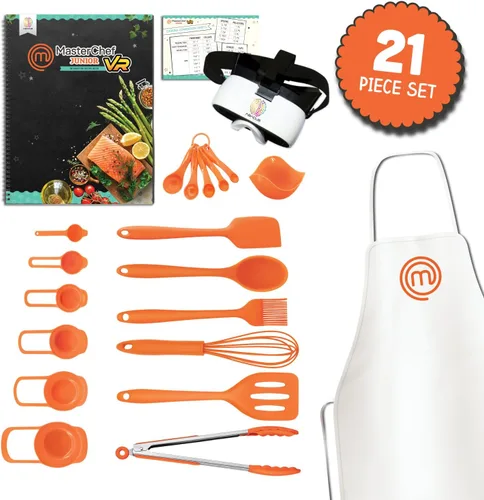 Vista 3 de Abacus Brands VR MasterChef Junior - Libro de cocina para niños de realidad virtual y juego de actividades de aprendizaje interactivo de ciencias