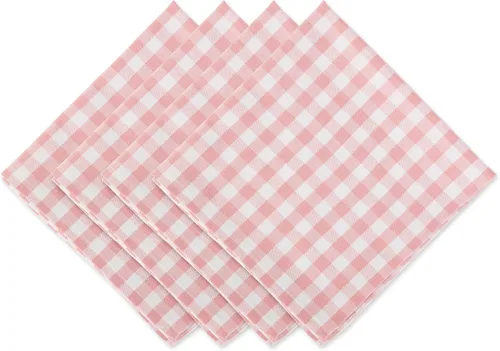 Vista 12 de DII Juego de servilletas de algodón lavable a máquina, básico diario, 20x20, rayas bajas, 6