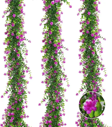 Vista 9 de RECUTMS Flores artificiales negras guirnaldas de eucalipto negro Loto negro