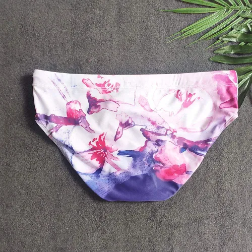 Vista 6 de UXH Traje de baño para hombre Briefs acolchado traje de baño masculino sexy natación bikini tabla playa surf natación troncos