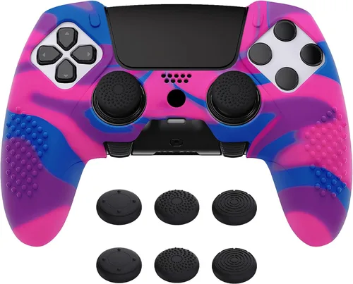 Vista 89 de PlayVital 3D Studded Edition Anti-Slip Silicone Cover Case for ps5 Edge Controller, Soft Rubber Protector Skin for ps5 Edge Wireless Controller with