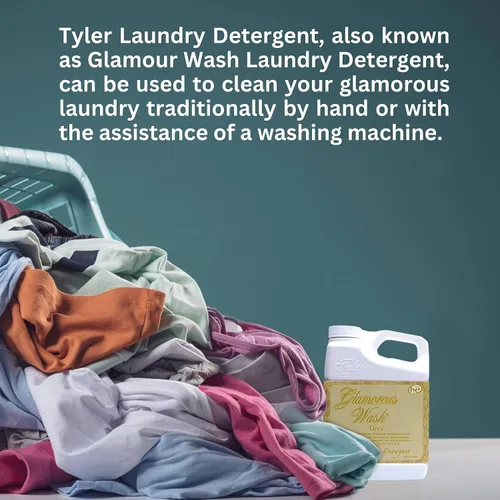 Vista 5 de Worldwide Nutrition Paquete Compatible con Tyler Glamorous Wash Diva Detergente Líquido para la Ropa - Lavable a Mano y a Máquina Detergente