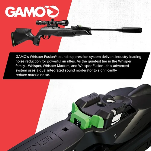 Vista 5 de Gamo Swarm Magnum PRO 10X GEN3i Inertia Fed Break Barrel Air Rifle High-Power Magnum Gas Piston - Upgraded Multi-Shot Loader System - Heavy Sound
