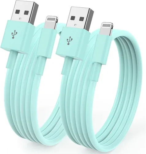 Vista 12 de Paquete de 3 [certificado Apple MFi] Cargador de iPhone de 3 pies, cable Lightning a USB de 3 pies, cable de carga rápida Apple de 3 pies